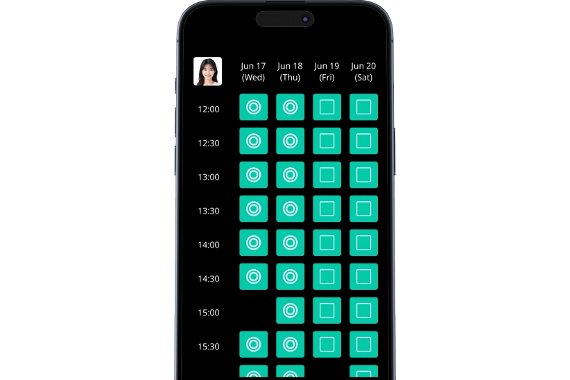 Booked Lesson screen